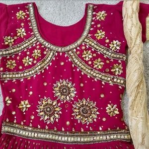 Stone work ready to wear Indian traditional outfit